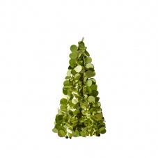 Medium Sequin Christmas Tree in Green or Gold By Rice DK
